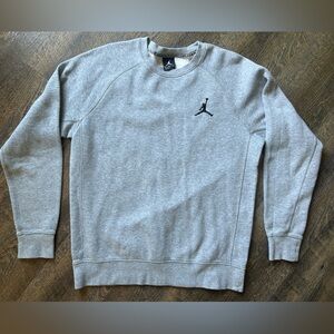 Jordan Grey Jumpman Crewneck Sweatshirt Size M
